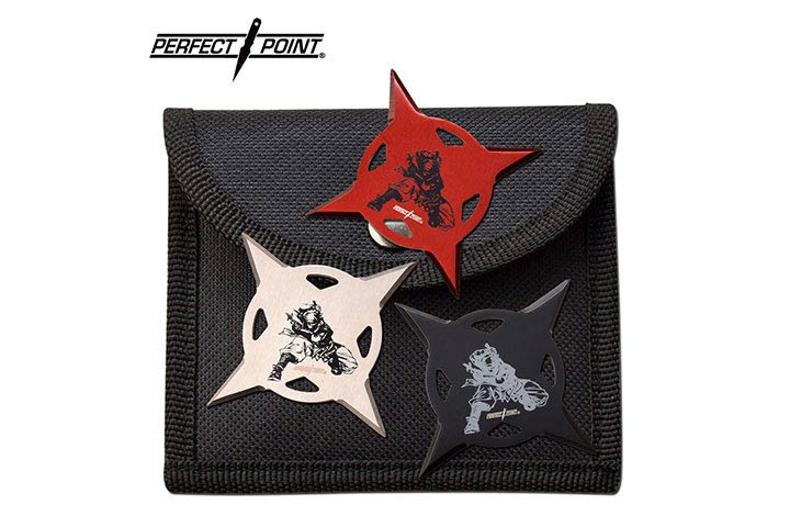 PERFECT POINT PP-131-3 THROWING STAR SET