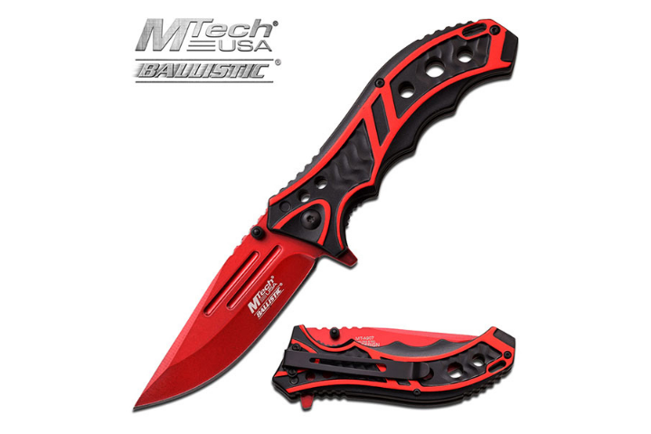 MTech USA MT-A907RD SPRING ASSISTED KNIFE 4.75