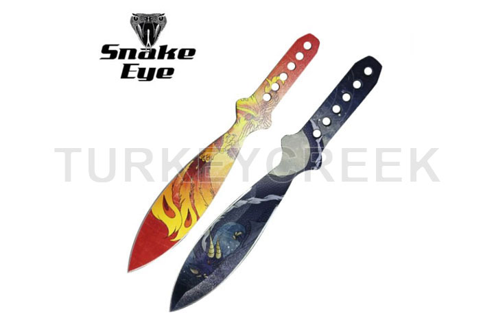 Snake Eye Tactical Throwing Knife set Comes with S...