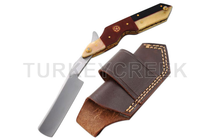 Old Ram Handmade Straight Razor Comes With Leather...