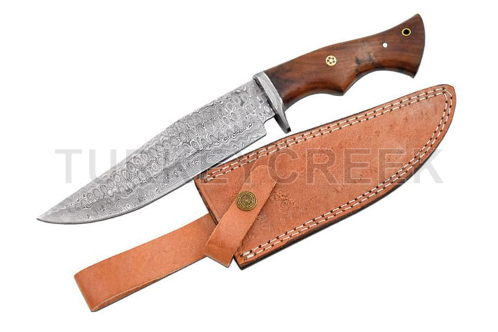 Old Ram Handmade Custom Damascus Hunting Knife | B...