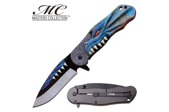 MASTERS COLLECTION MC-A060GY SPRING ASSISTED KNIFE