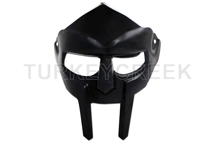 Medieval Warrior Gladiator Costume Mask 18g Re-Ena...
