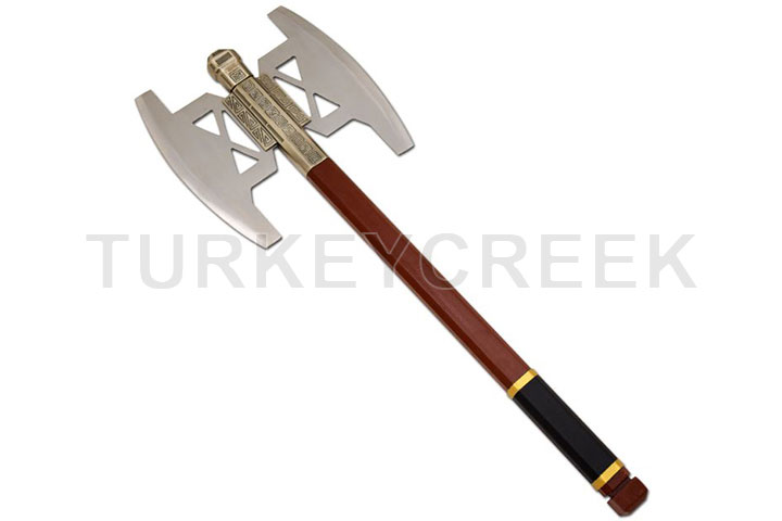 Medieval Warrior Custom Handmade Fantasy Viking Ax...
