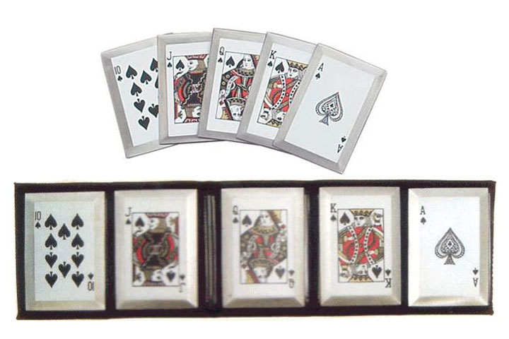 Royal Flush Throwing Cards - Spades