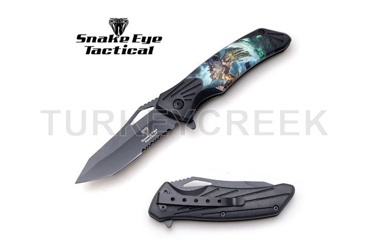 Snake Eye Wild Life Collection Spring Assist Knife...