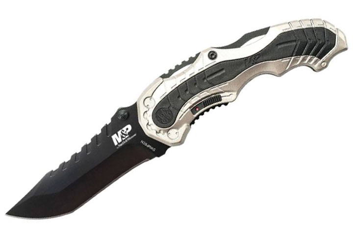 Smith & Wesson MAGIC Spring Assisted Knife Champag...