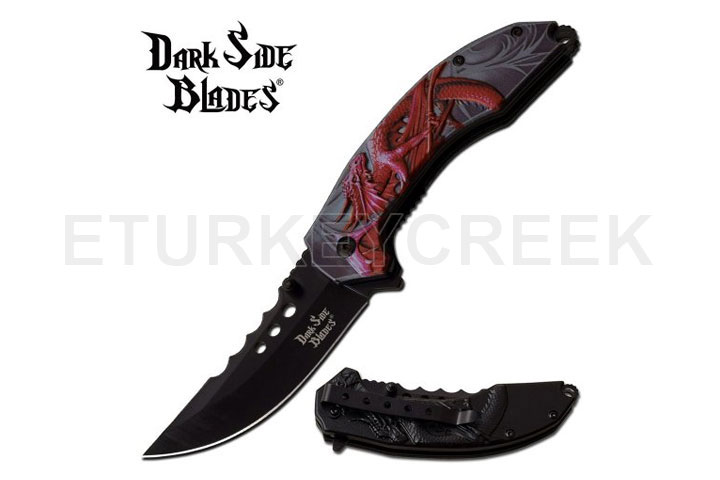 DARK SIDE BLADES DS-A072RD SPRING ASSISTED KNIFE