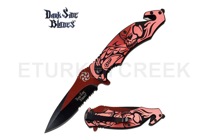 DARK SIDE BLADES DS-A061RD SPRING ASSISTED KNIFE