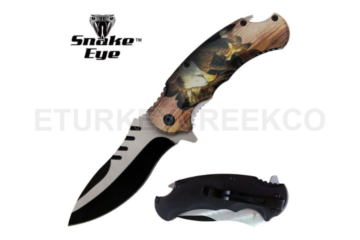 Snake Eye Tactical Spring Assist Knife 4.75