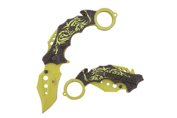 Snake Eye Tactical GN Karambit Style Spring Assist...