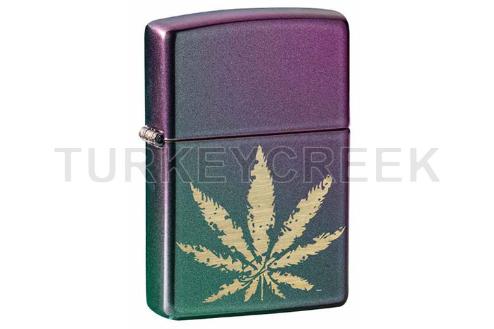 Zippo Iridescent Marijuana Leaf Lighter
