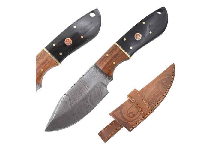 Old Ram Handmade Damascus Blade Hunting Knife 517