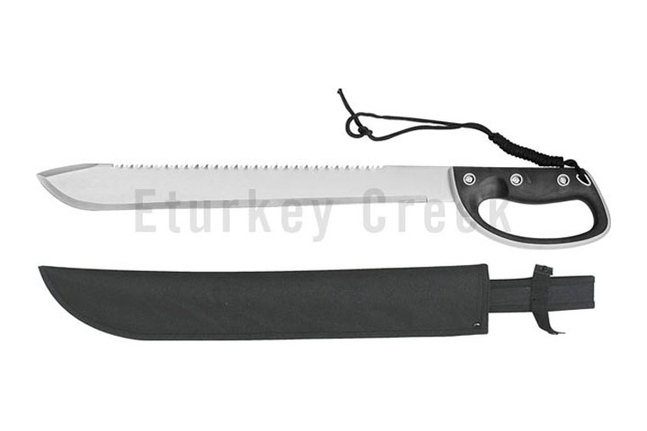 Machete ABS handle with stainless steel saw blade