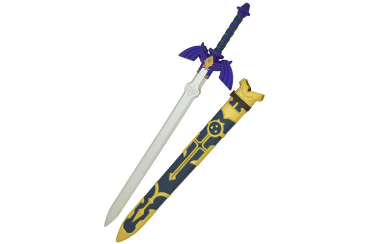 Fantasy Foam Blue Zelda Sword With Plastic Scabbar...