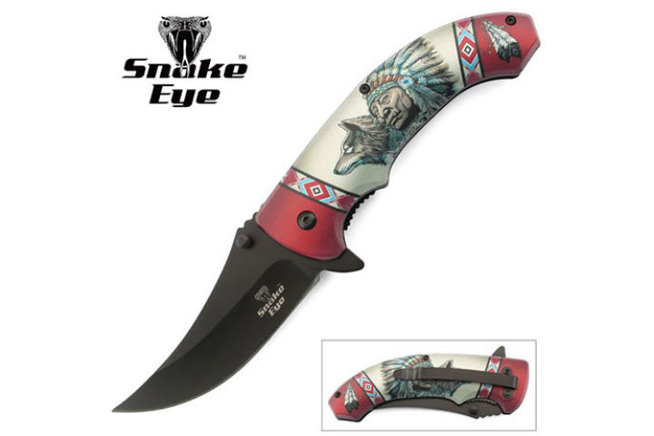 Snake Eye Tactical Spring Assist Knife 4.75