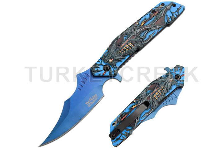 Dark Fantasy Blade Spring Assist Knife Collection