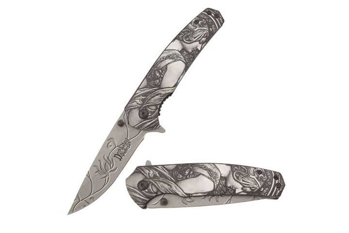 Dark Fantasy Blade GY Spring Assist Knife Collecti...