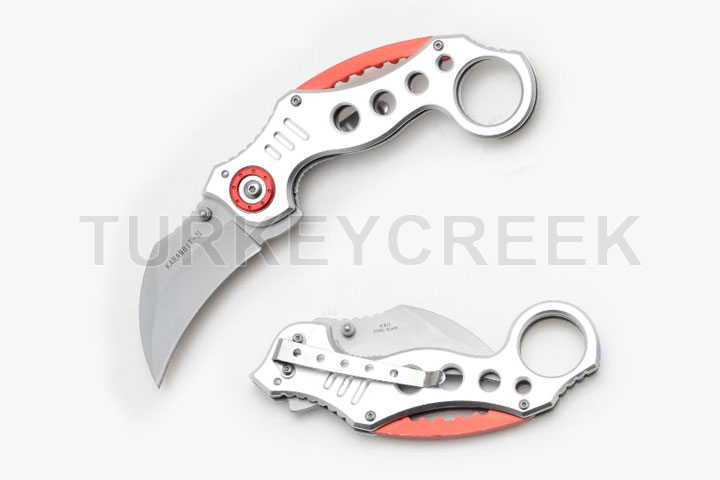Karambit Tactical Spring Assist.All Silver 5