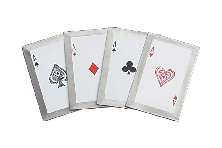 Four of a Kind Throwing Card Set with Carrying cas...