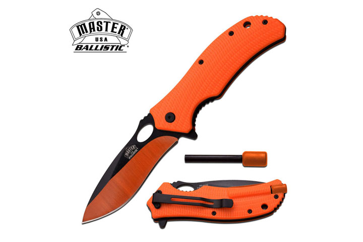 MASTER USA MU-A039OR SPRING ASSISTED KNIFE 5
