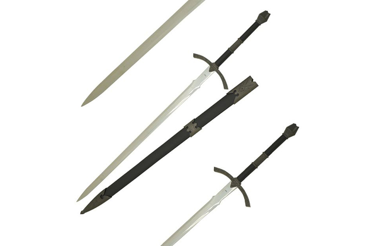 Medieval Warrior Fantasy Viking Sword With Scabbar...