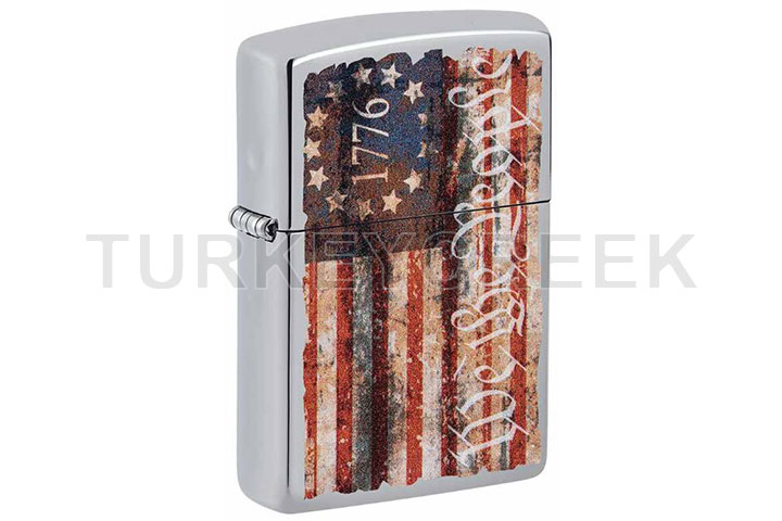 Zippo 1776 Americana Design Flag Lighter