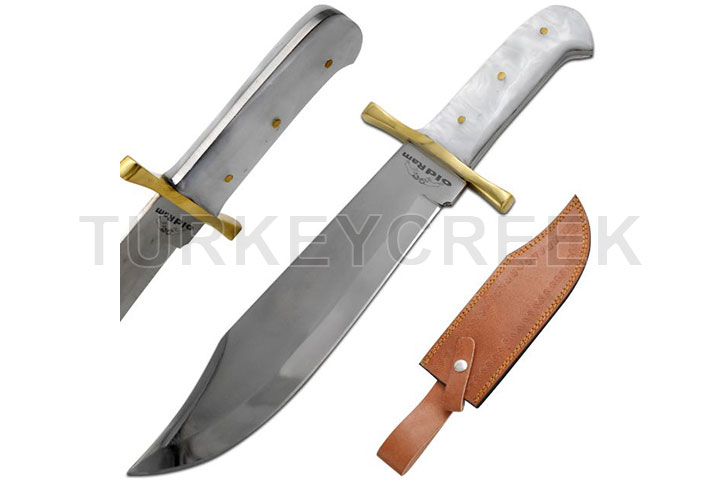 Old Ram Handmade Classic Full Tang Bowie Hunting K...