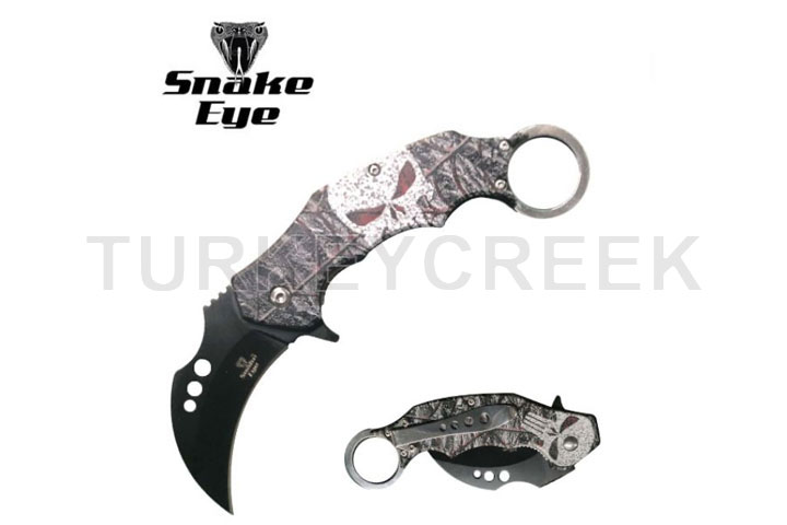 Snake Eye Tactical Karambit Spring Assist Knife 5