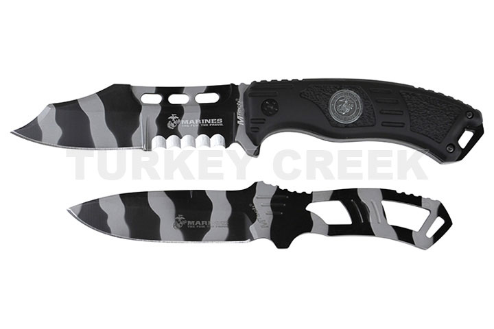 MARINES M-1032UC Fixed Blade Knife WITH THROWER
