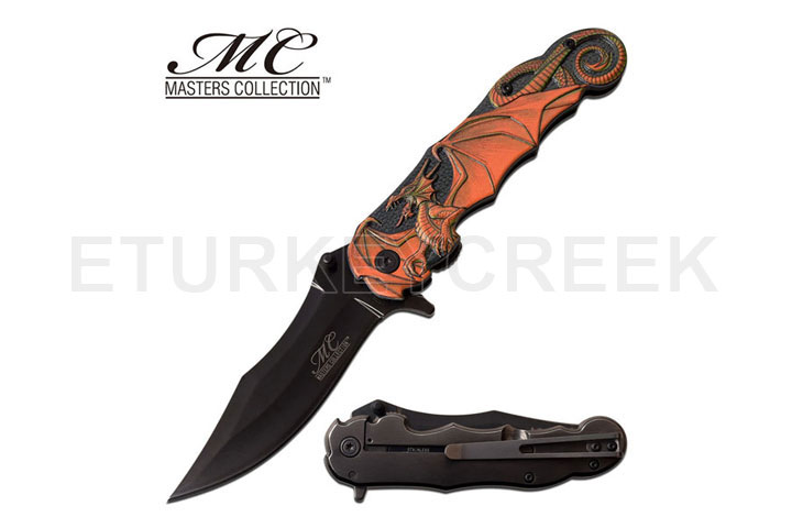 MASTERS COLLECTION MC-A050YL SPRING ASSISTED KNIFE