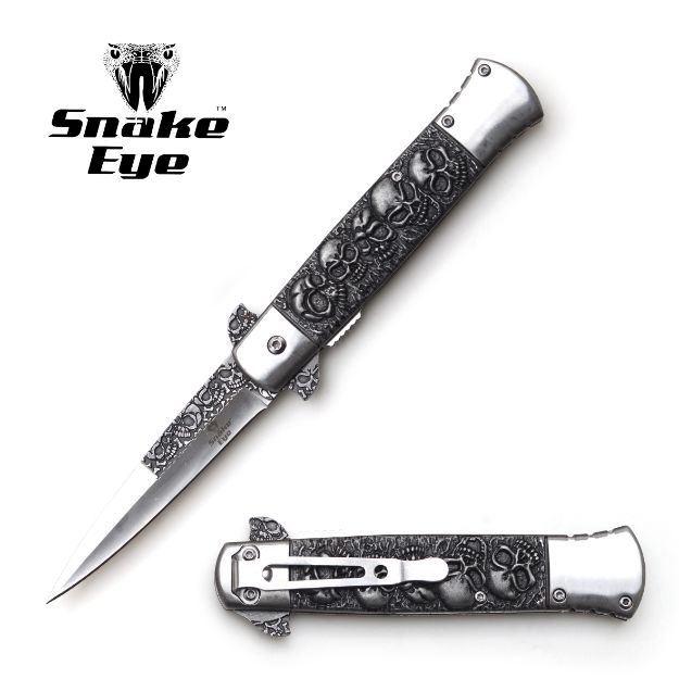 Snake Eye Tactical Silver Stiletto Knife 5