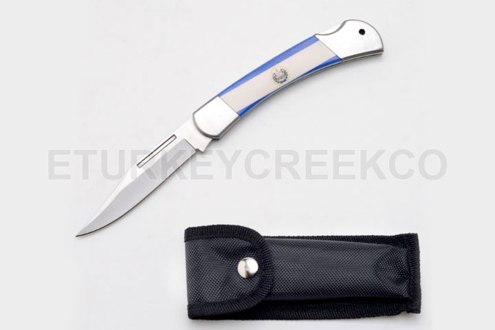 Snake eye manual folding knife collection