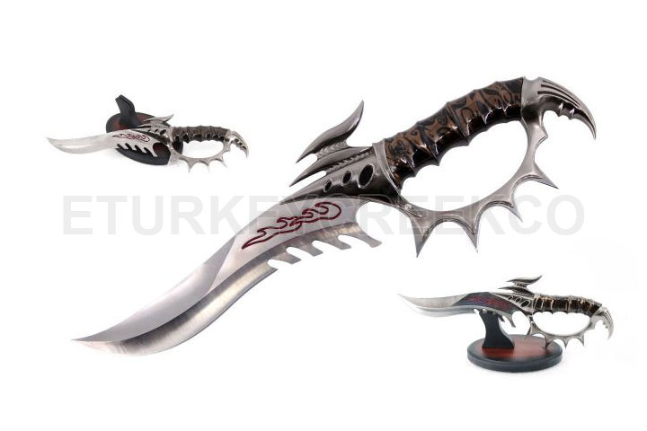 Snake Eye Fantasy Dagger With Display Stand 15.5