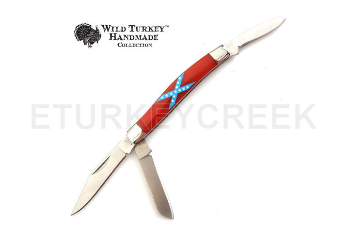 Wild Turkey Collection 3 Blade Manual Folding Knif...