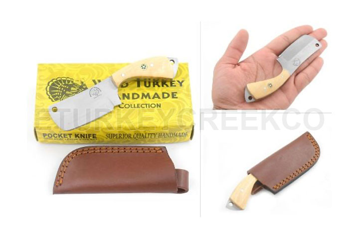Wild Turkey Handmade Collection Fixed Blade Mini C...